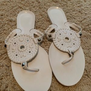 White easy clean Jack Rogers sandles